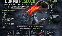 Dor no pescoço ao usar celular: causas, sintomas e como aliviar